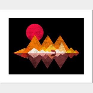 Wolf Lands - Abstract, Colorful, Landscape, Geometric Posters and Art